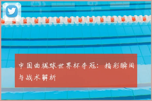 中国曲棍球世界杯夺冠:精彩瞬间与战术解析